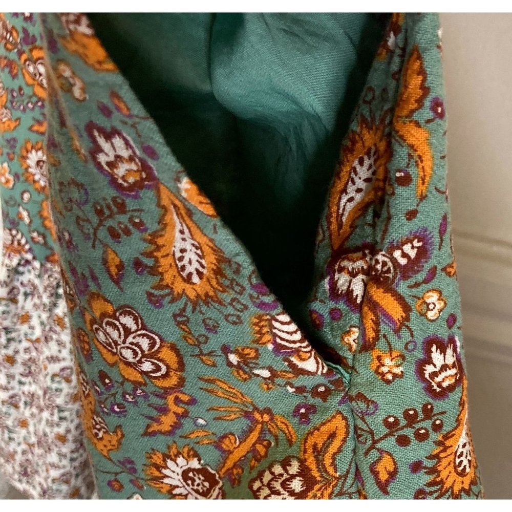 Nwt Universal Thread Size Large Green Floral Cott… - image 6